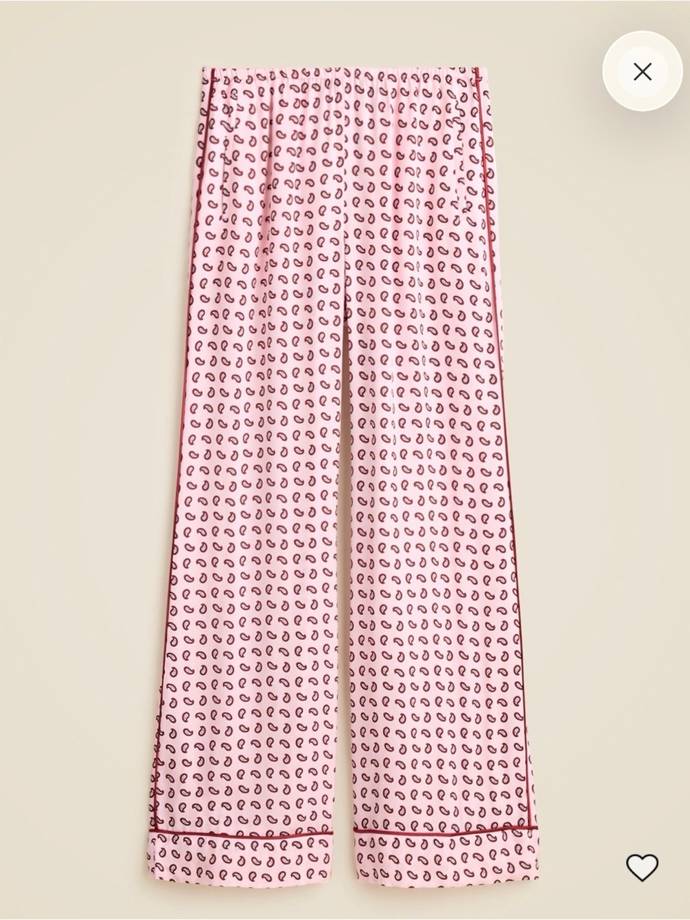 J CREW Cosmo cuff pant in paisley